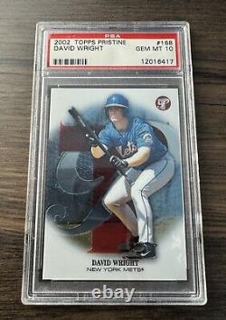 2002 Topps Pristine David Wright PSA 10 Rookie #493/799