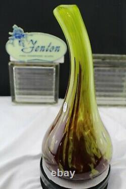 2006 Fenton Dave Fetty Signed Controlled Bubble Gourd 9 1/4 Vase #134/150 12
