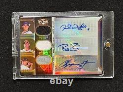 2011 Topps TRIPLE THREADS #/27 Chipper Jones David Wright Game Used Relic AUTO