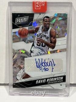 2018 Panini Rewards Cracked Ice David Robinson auto /10 #CI-DR HOF