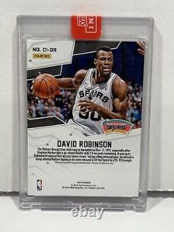 2018 Panini Rewards Cracked Ice David Robinson auto /10 #CI-DR HOF