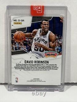 2018 Panini Rewards Cracked Ice David Robinson auto /10 #CI-DR HOF