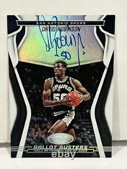 2019-20 Panini Certified Ballot Busters David Robinson auto #BB-DRB HOF