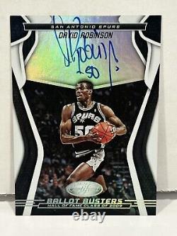 2019-20 Panini Certified Ballot Busters David Robinson auto #BB-DRB HOF