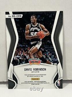 2019-20 Panini Certified Ballot Busters David Robinson auto #BB-DRB HOF