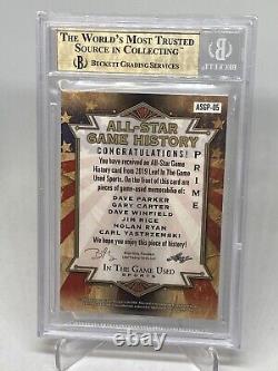 2019 Leaf ITG Used Multiplayer All Star Game 6 Relic NOLAN RYAN BGS 9.5 POP 1