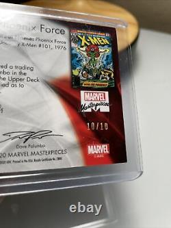 2020 Marvel Masterpieces Phoenix Force Auto 10/10 Dave Palumbo On Card Auto