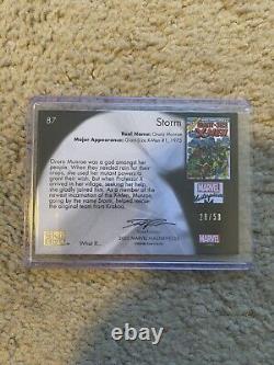 2020 Marvel Masterpieces STORM TIER 4 WHAT IF (28/50) CARD, #87 NM/M! UD