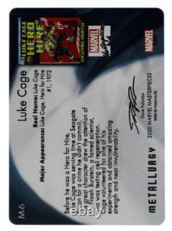 2020 Upper Deck Marvel Masterpieces Metallurgy Luke Cage M-6 Limited 11/25