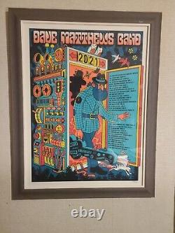 2021 Dave Matthews Band Poster limited edition #1324/2500 Un-Framed