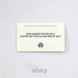 2022 Limited Edition Silver Proof Set Black Box & COA 6 Coins and Silver Eagle
