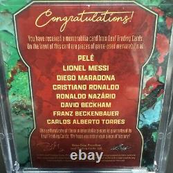 2023 Leaf Art Of Sport Octad with Pele, Messi, Cristiano Rolando, GU Patch 2/5