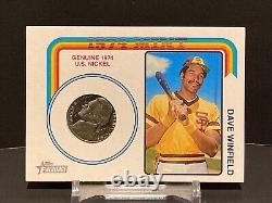 2023 Topps Heritage DAVE WINFIELD 1974 Mint Nickel Coin Relic #2/15 PADRES