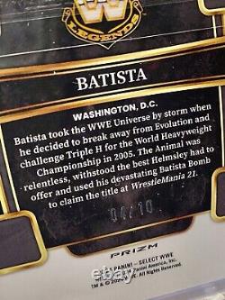 2024 WWE Panini Select BAUTISTA Gold Cracked Ice /10