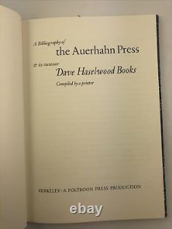A Bibliography Of The Auerhahn Press & Its Successor Dave Haselwood Books / 1976