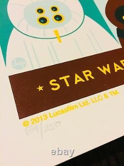 A New Hope Star Wars Episode IV Print 2013 Dave Perillo MINT Poster