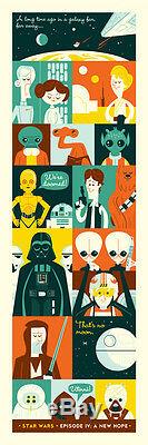 A New Hope Star Wars Print 12 x 36 by Dave Perillo Signed & Numbered
