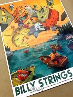 Billy Strings Santa Barbara Bowl Poster Dave Kloc 2022 CA Signed #/50