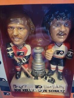 Bob Kelly & Dave Schultz Limited Edition Autographed Bobble Head! New & Sealed