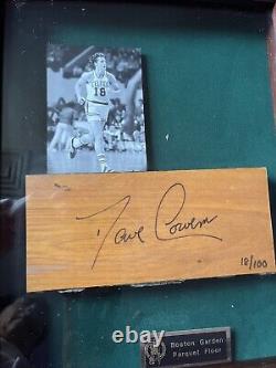 Boston Garden Parquet Floor, signed By Dave Cowens Number 18/100 Limited Edition