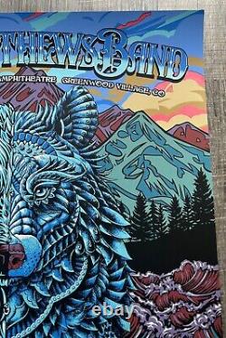 DAVE MATTHEWS BAND 2024 N2 Fiddlers Green Colorado Slater / Bioworkz Wolf Poster