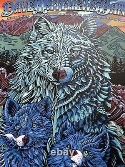 DAVE MATTHEWS BAND 2024 N2 Fiddlers Green Colorado Slater / Bioworkz Wolf Poster