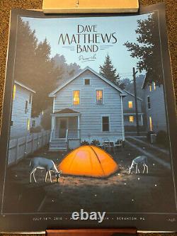 DAVE MATTHEWS BAND Nicholas Moegley Silver Variant Drive-In Series Poster A/P 30