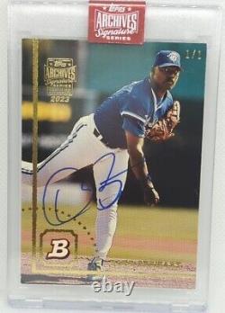 DAVE STEWART 2023 Topps Archives Signature 1994 Bowman AUTO SP 1/1 Blue Jays A's