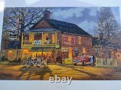 Dave Barnhouse American Made Harley vintage coke lithograph signed & numbered