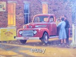 Dave Barnhouse American Made Harley vintage coke lithograph signed & numbered