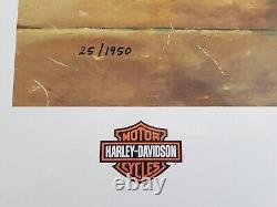 Dave Barnhouse Capturing the Win 25/1950 Mint WithCERT Harley Davidson Logo