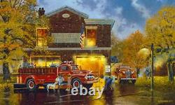 Dave Barnhouse Every Boy's Dream Master Canvas #24/195 WithCERT Fire Truck