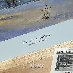 Dave Barnhouse Home For The Holidays Signed Limited Edition Print COA 1999