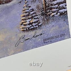 Dave Barnhouse Home For The Holidays Signed Limited Edition Print COA 1999