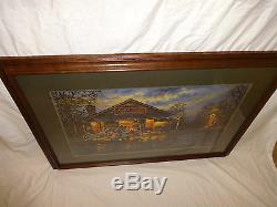 Dave Barnhouse Small Town Service Limited Edition Framed Signed Print #201 COA