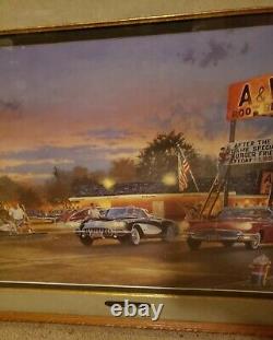 Dave Barnhouse Sunset Strip Framed, Signed and numbered 231/1950 withCOA 26 x 38