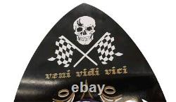 Dave Hackett Black Leather Racing Skateboard #35 of 100 Limited Edition