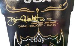 Dave Hackett Black Leather Racing Skateboard #35 of 100 Limited Edition