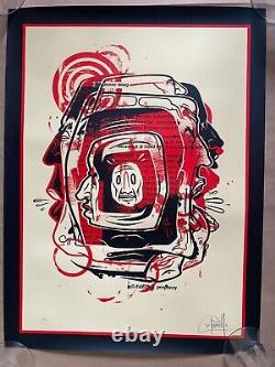 Dave Kinsey Paradox Red & Blue Limited Edition Print Signed Numbered COA