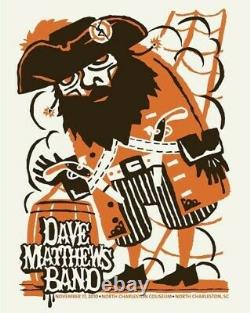 Dave Matthews Band 2010 limited edition screen print poster RARE DMB