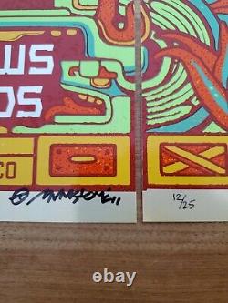 Dave Matthews Band (3) print set FOIL Cancun Munk One AP Edition Limited Signed