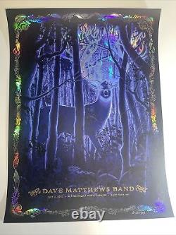 Dave Matthews Band Alpine Valley Poster NC Winters Rare Midnight Foil Variant