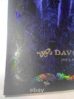 Dave Matthews Band Alpine Valley Poster NC Winters Rare Midnight Foil Variant