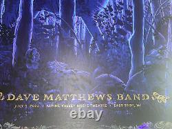 Dave Matthews Band Alpine Valley Poster NC Winters Rare Midnight Foil Variant