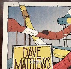 Dave Matthews Band Boston Mansfield MA 2013 silkscreen gig poster landland S/N