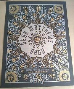Dave Matthews Band Official Limited Edition Concert Poster 2010 Saratoga NY SPAC