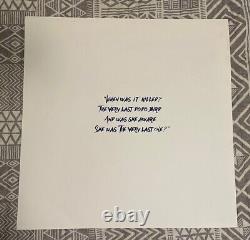 Dave Matthews Band Song / Lyrics Poster Dodo Bird Limited Edition And Numbered