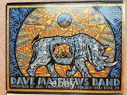 Dave Matthews Band Todd Slater Rhino Poster MSG NYC DMB Numbered