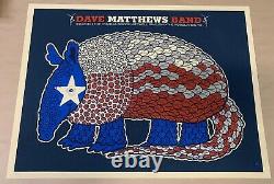 Dave Matthews Band Woodlands Texas 2010 concert poster