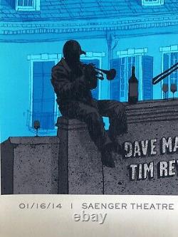 Dave Matthews and Tim Reynolds New Orleans Poster Print Signed Limited Edition